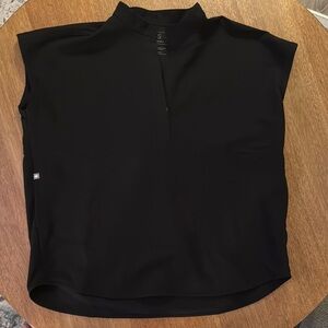 Figs Rafaela Scrub Top Black